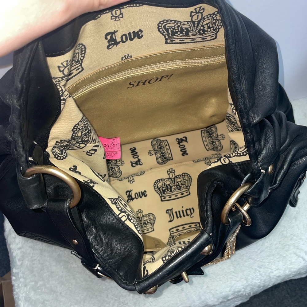 Vintage Juicy Couture Leather Hobo - Picture 13 of 17